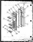 Freezer door (szde27mw/p1124401ww) (szde27ml/p1124401wl) (szde27mbw/p1124402ww) (szde27mbl/p1124402wl) (szde27mpw/p1124403ww) (szde27mpe/p1124403we) (szde27mpl/p1124403wl)