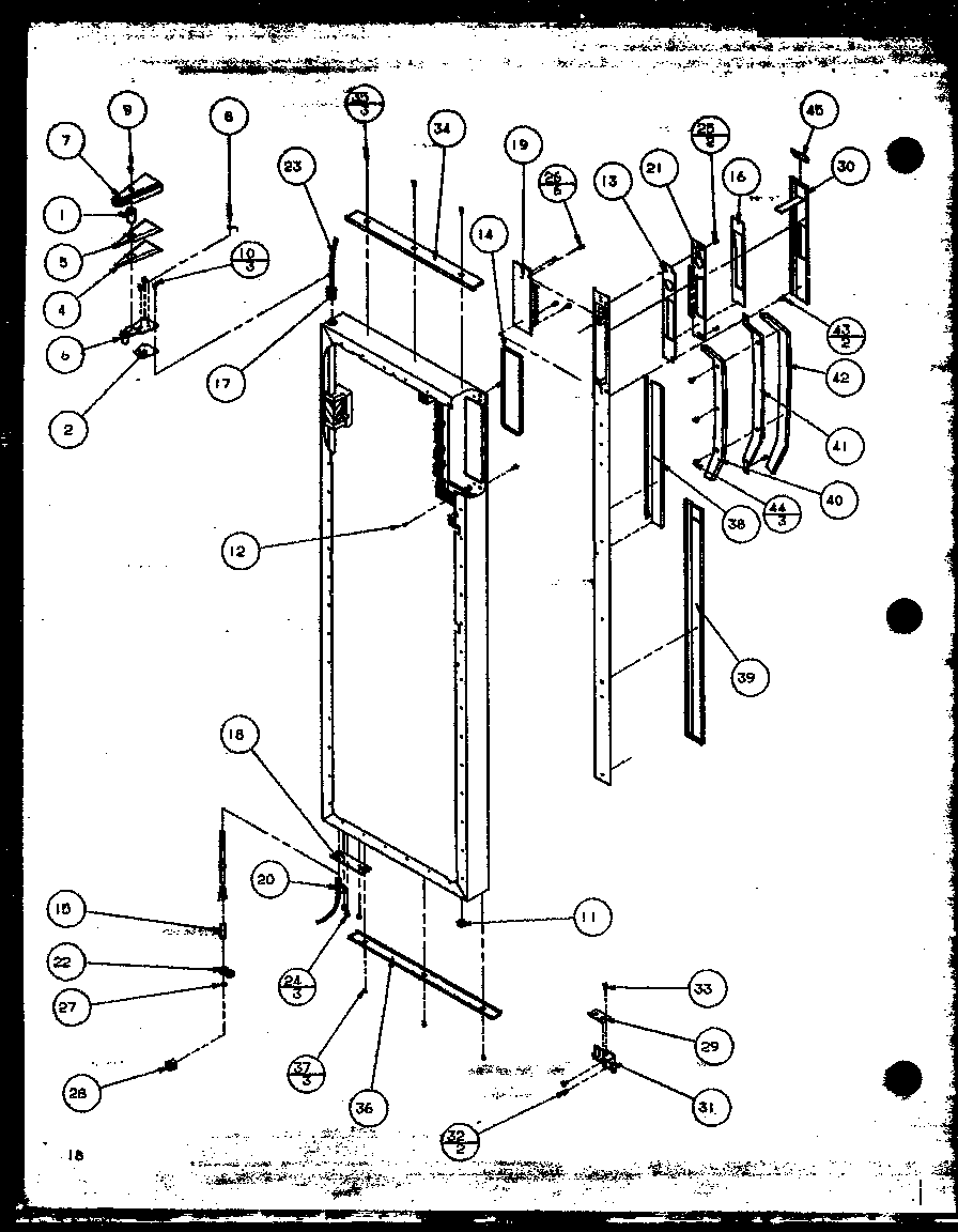 Refrigerator door (szde27mw/p1124401ww) (szde27ml/p1124401wl) (szde27mbw/p1124402ww) (szde27mbl/p1124402wl) (szde27mpw/p1124403ww) (szde27mpe/p1124403we) (szde27mpl/p1124403wl)