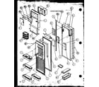 Amana SZDE20MW-P1120301WW refrigerator door (szde27mw/p1124401ww) (szde27ml/p1124401wl) (szde27mbw/p1124402ww) (szde27mbl/p1124402wl) (szde27mpw/p1124403ww) (szde27mpe/p1124403we) (szde27mpl/p1124403wl) diagram