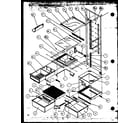 Amana SZDE25MW-P1121201WW refrigerator shelving and drawers (szde20mw/p1120301ww) (szde20ml/p1120301wl) (szde20mbw/p1120302ww) (szde20mbl/p1120302wl) (szde20mpw/p1120303ww) (szde20mpl/p1120303wl) (szde20mpe/p1120303we) diagram