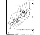 Amana SZDE20MBL-P1120302WL ice bucker and ice maker diagram