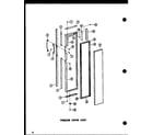 Amana SR25N-C-P60201-77WC freezer door assy diagram
