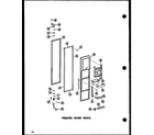 Amana ESR17N-P60201-70W freezer door parts diagram