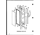 Amana SP17N-AG-P60201-68WG refrigerator door assy diagram