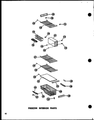 Freezer interior parts