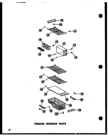 Freezer interior parts