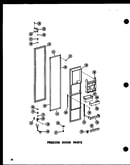 Freezer door parts (sr25n-1-c/p60230-73wc) (sr25n-1-a/p60230-73wa) (sr25n-1/p60230-73w) (sr25n-1-ag/p60230-73wg) (sd25n-1/p60230-74w) (sd25n-1-c/p60230-74wc) (sd25n-1-ag/p60230-74wg) (sd25n-1-a/p60230-74wa) (spn22n/p60230-16w) (spn22n-c/p60230-16wc) (spn2