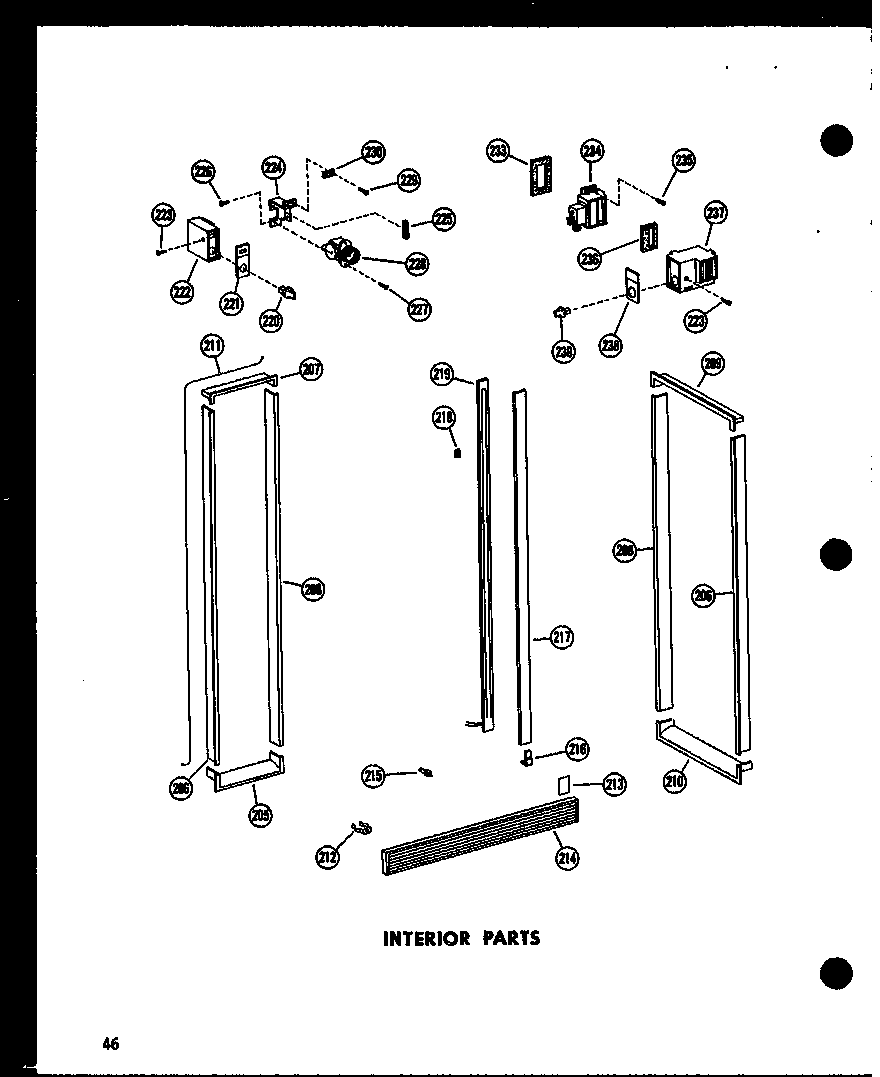 INTERIOR PARTS (SR25N-1-C/P60230-73WC) (SR25N-1-A/P60230-73WA) (SR25N-1/P60230-73W) (SR25N-1-AG/P60230-73WG) (SD25N-1/P60230-74W) (SD25N-1-C/P60230-74WC) (SD25N-1-AG/P60230-74WG) (SD25N-1-A/P60230-74WA) (SPN22N/P60230-16W) (SPN22N-C/P60230-16WC) (SPN22N-A