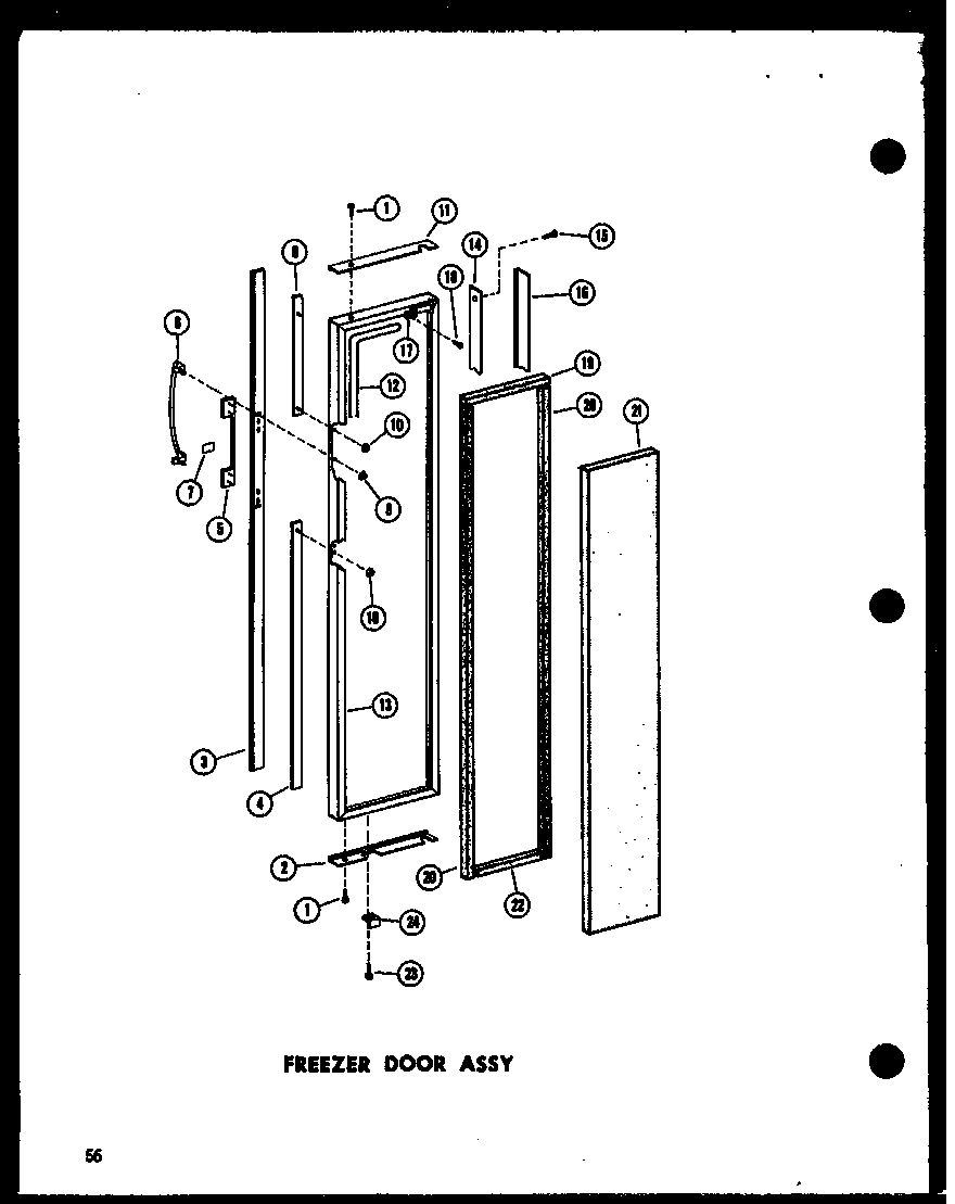 FREEZER DOOR ASSY (ESR17N/P60230-3W) (ESR17N-AG/P60230-3WG) (ESR17N-C/P60230-3WC) (ESR17N-A/P60230-3WA) (ESR22N-A/P60230-10WA) (ESR22N-C/P60230-10WC) (ESR22N-AG/P60230-10WG) (ESR22N/P60230-10W) (SR25N-1-C/P60230-81WC) (SR25N-1-A/P60230-81WA) (SR25N-1/P602