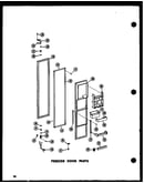 Freezer door parts (esr17n/p60230-3w) (esr17n-ag/p60230-3wg) (esr17n-c/p60230-3wc) (esr17n-a/p60230-3wa) (esr22n-a/p60230-10wa) (esr22n-c/p60230-10wc) (esr22n-ag/p60230-10wg) (esr22n/p60230-10w) (sr25n-1-c/p60230-81wc) (sr25n-1-a/p60230-81wa) (sr25n-1/p60
