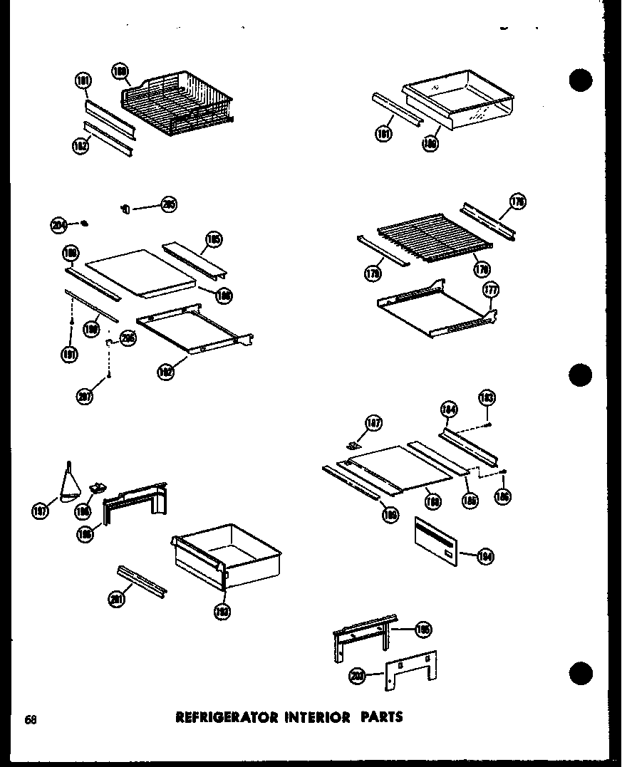 REFRIGERATOR INTERIOR PARTS (ESR17N/P60230-3W) (ESR17N-AG/P60230-3WG) (ESR17N-C/P60230-3WC) (ESR17N-A/P60230-3WA) (ESR22N-A/P60230-10WA) (ESR22N-C/P60230-10WC) (ESR22N-AG/P60230-10WG) (ESR22N/P60230-10W) (SR25N-1-C/P60230-81WC) (SR25N-1-A/P60230-81WA) (SR