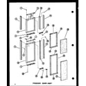 Amana SDI22B-C-P73320-44WC freezer door trim diagram