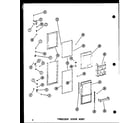 Amana SDI22B-A-P73320-44WA freezer door assy diagram