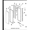 Amana SDI22B-C-P73320-44WC refrigerator door trim diagram