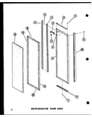 Refrigerator door trim