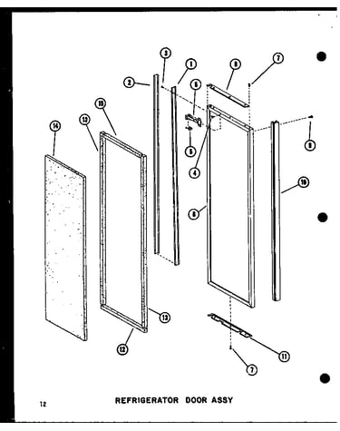 Refrigerator door trim