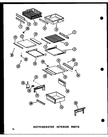 Refrigerator interior parts