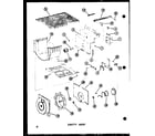 Amana SDI22B-P73320-44W motor drive/rear chassis diagram