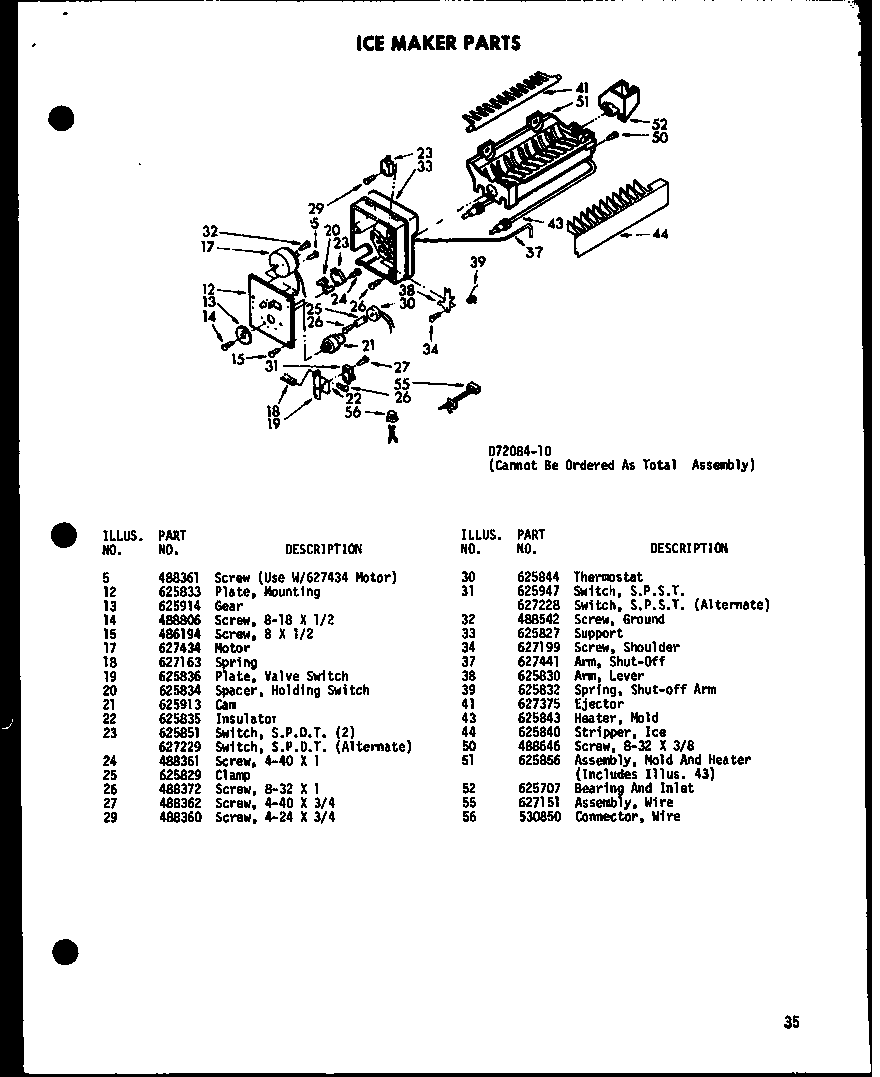 ICE MAKER PARTS (SDI25B-C/P73320-40WC) (SDI25B/P73320-40W) (SDI25B-A/P73220-40WA) (SDI25B-L/P73320-40WL) (SDI25B-G/P73220-40WG) (SDI22B-C/P73320-44WC) (SDI22B-A/P73320-44WA) (SDI22B-G/P73320-44WG) (SDI22B/P73320-44W) (SDI22B-L/P73320-44WL) (SRI19B-C/P7332
