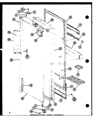 Refrigerator door assembly (sr22f1/p77000-1w) (sr22f1-g/p77000-1wg) (sr22f1-c/p77000-1wc) (sr22f1-a/p77000-1wa) (sr22f1-l/p77000-1wl) (sr25f1-g/p77000-2wg) (sr25f1-l/p77000-2wl) (sr25f1/p77000-2w) (sr522f-c/p77000-3wc) (sr522f/p77000-3w) (sr522f-a/p77000-