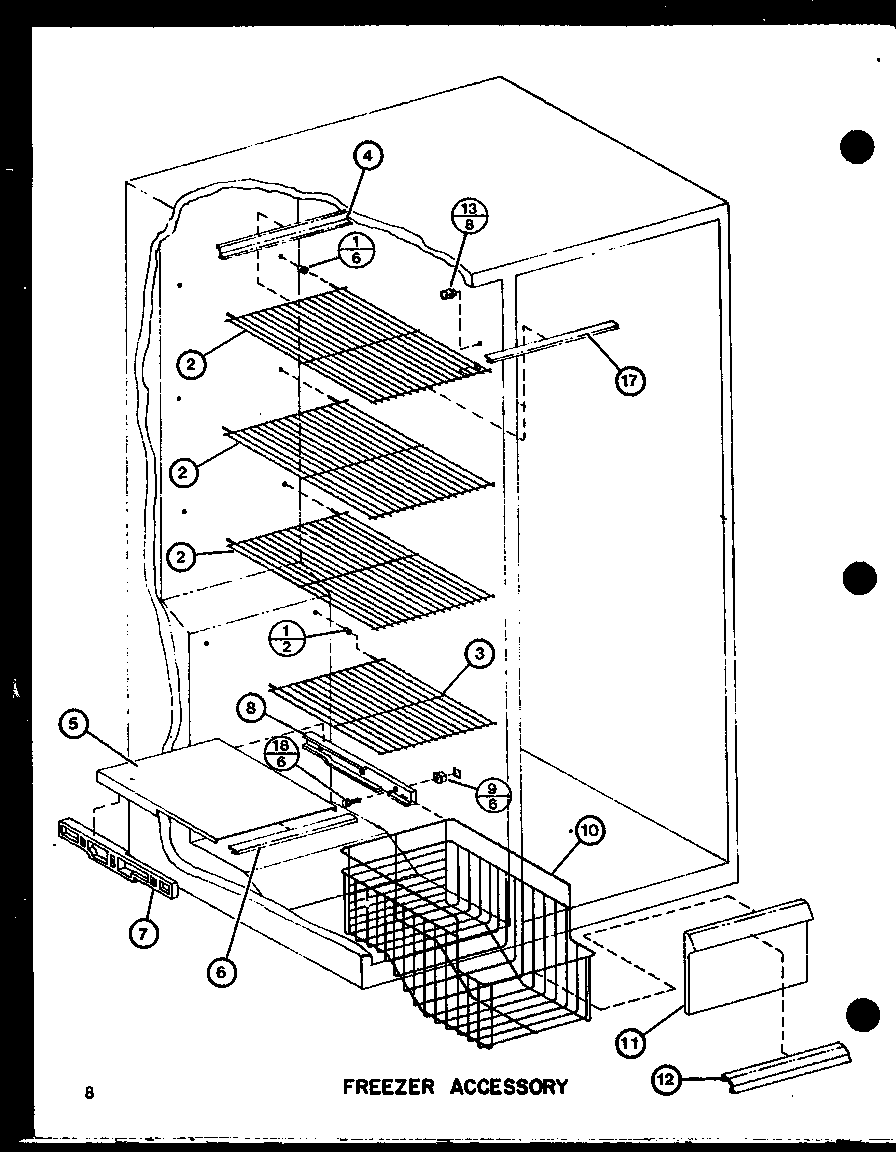 FREEZER ACCESSORY (SLI22F1/P7700007W) (SLI22F1-L/P7700007WL) (SLI22F1/P7700009W) (SLI22F1-L/P7700009WL) (SLI22F1-L/P7700013WL) (SLI22F1/P7700013W)