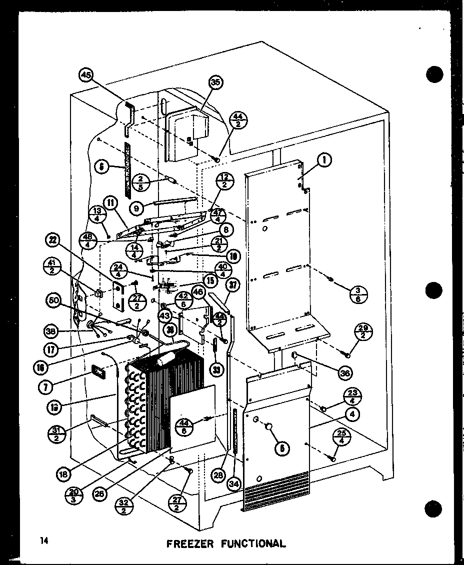 Freezer functional (sli22f1/p7700007w) (sli22f1-l/p7700007wl) (sli22f1/p7700009w) (sli22f1-l/p7700009wl) (sli22f1-l/p7700013wl) (sli22f1/p7700013w)