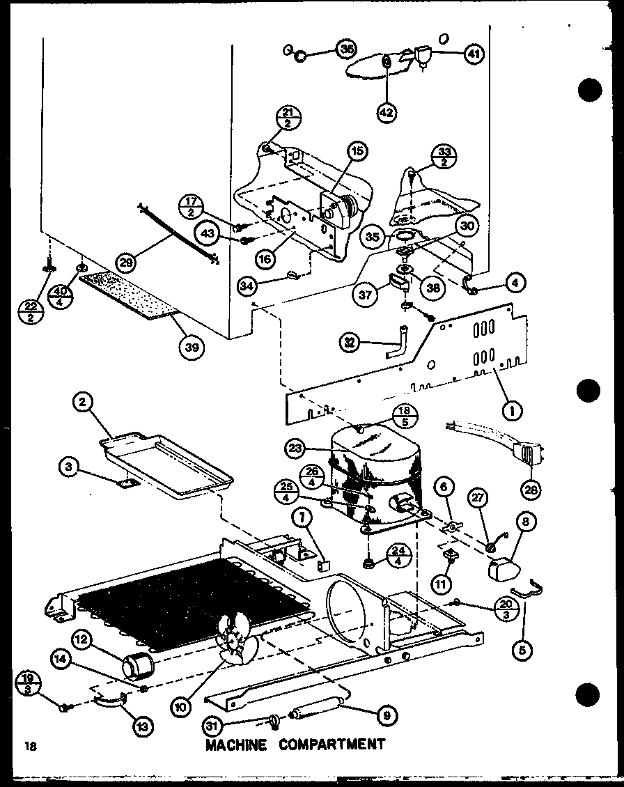 MACHINE COMPARTMENT (SLI22F1/P7700007W) (SLI22F1-L/P7700007WL) (SLI22F1/P7700009W) (SLI22F1-L/P7700009WL) (SLI22F1-L/P7700013WL) (SLI22F1/P7700013W)