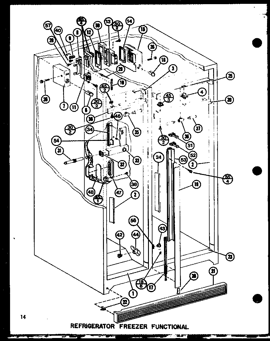 Refrigerator freezer functional (sr19g/p7745503w) (sr19gg/p7745503wg) (sr19gl/p7745503wl) (sr22g/p7745501w) (sr22gg/p7745501wg) (sr22gc/p7745501wc) (sr22ga/p7745501wa) (sr22gl/p7745501wl) (sr25gg/p7745502wg) (sr25gl/p7745502wl) (sr25g/p7745502w) (sri22gg