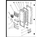 Amana SXPD20H-P7836029W refrigerator door diagram