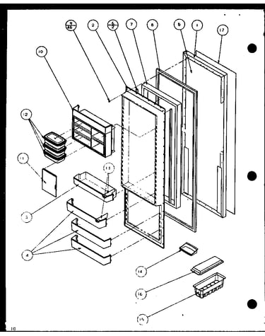 Refrigerator door