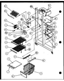 Freezer shelving and refrigerator light