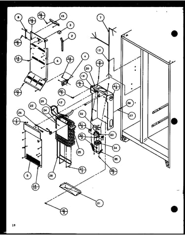 Evaporator and air handling