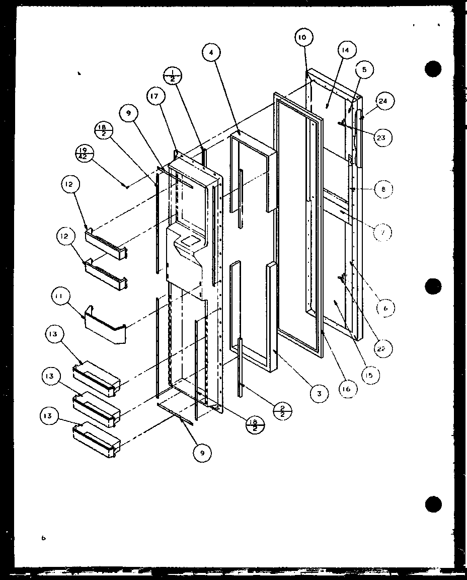 FREEZER DOOR (SCDE25J/P7870104W)