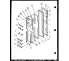 Amana SCDE25J-P7870104W freezer door (scde25j/p7870104w) diagram