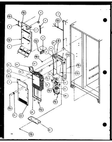 Evaporator and air handling (scde25j/p7870104w)