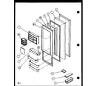 Amana SL25J-P1104026W refrigerator door (sl22jb/p7870132w) (sl22jb/p1104031w) diagram