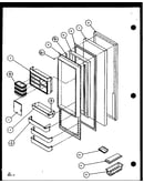 Refrigerator door (sl22jb/p7870132w) (sl22jb/p1104031w)