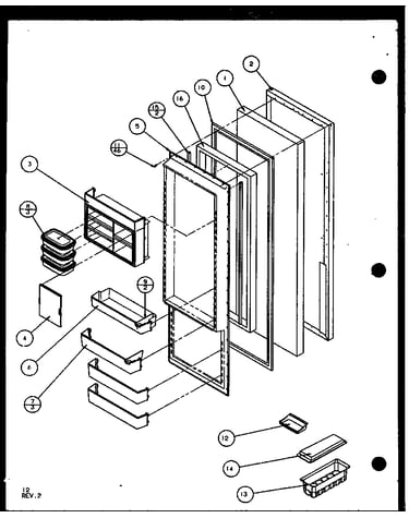 Refrigerator door (sl22jb/p7870132w) (sl22jb/p1104031w)