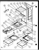 Refrigerator shelving and drawers (sl22jb/p7870132w) (sl22jb/p1104031w)