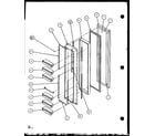 Amana SL25J-P7870109W freezer door (sl25j/p7870109w) (sl25j/p1104026w) diagram