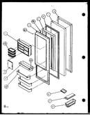 Refrigerator door (sl25j/p7870109w) (sl25j/p1104026w)