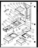 Refrigertator shelving and drawers (sl25j/p7870109w) (sl25j/p1104026w)