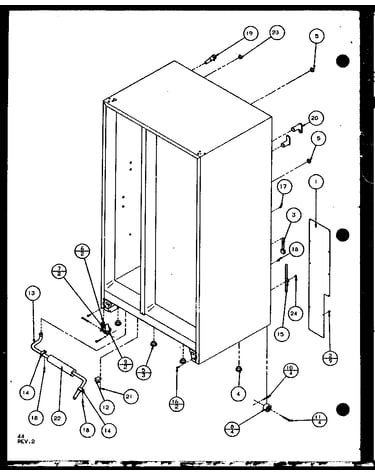 Rollers and back compartment (sl25j/p7870109w) (sl25j/p1104026w)