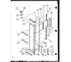 Amana SC25J-P7870113W freezer door hinge and trim parts (sc25j/p7870113w) (sc25jp/7870114w) (sc25j/p1104027w) (sc25jp/p1104028w) diagram