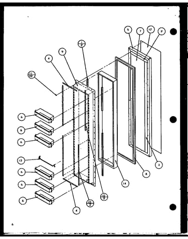 Freezer door (sc25j/p7870113w) (sc25jp/7870114w) (sc25j/p1104027w) (sc25jp/p1104028w)