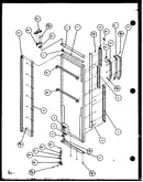Refrigerator door hinge and trim parts (sc25j/p7870113w) (sc25jp/7870114w) (sc25j/p1104027w) (sc25jp/p1104028w)