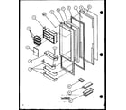 Amana SC25JP-7870114W refrigerator door (sc25j/p7870113w) (sc25jp/7870114w) (sc25j/p1104027w) (sc25jp/p1104028w) diagram