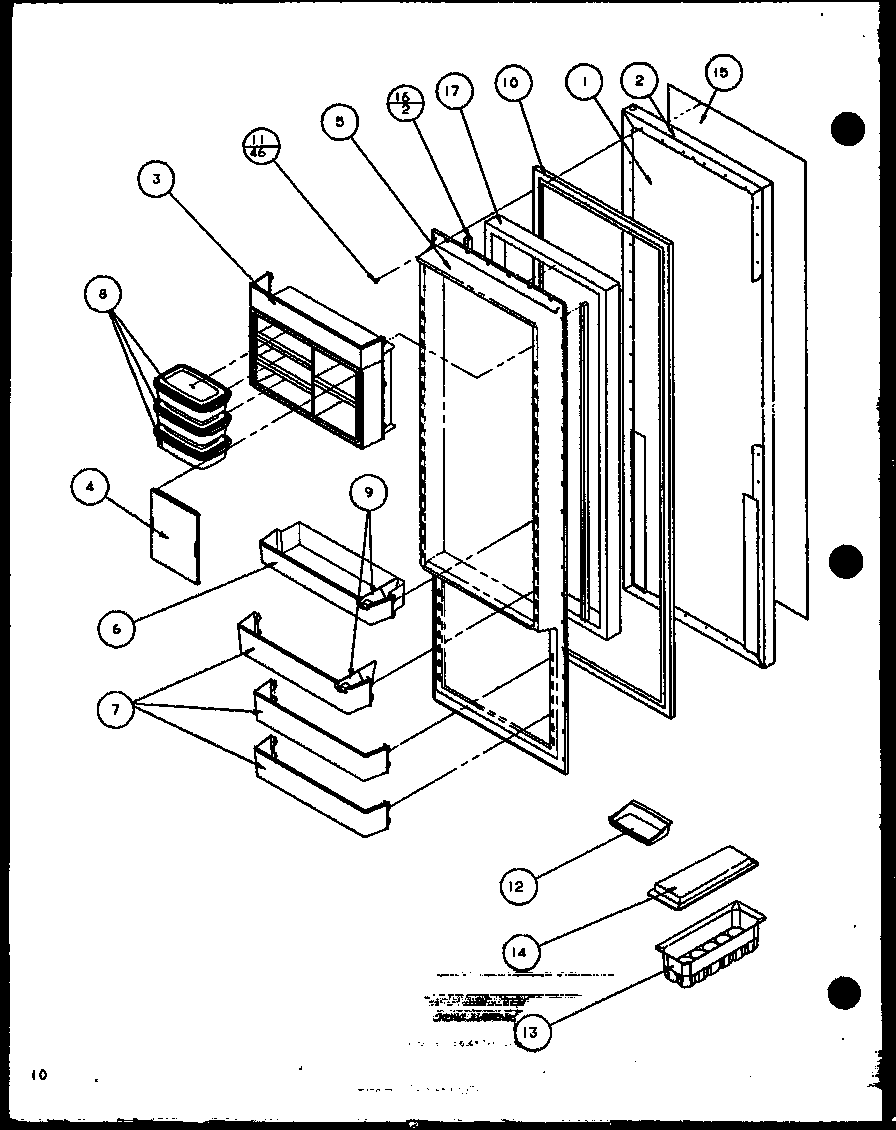 Refrigerator door (sc25j/p7870113w) (sc25jp/7870114w) (sc25j/p1104027w) (sc25jp/p1104028w)