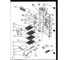 Amana SC25JP-P1104028W freezer shelving and refrigerator light (sc25j/p7870113w) (sc25jp/7870114w) (sc25j/p1104027w) (sc25jp/p1104028w) diagram