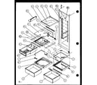 Amana SC25JP-7870114W refrigerator shelving and drawers (sc25j/p7870113w) (sc25jp/7870114w) (sc25j/p1104027w) (sc25jp/p1104028w) diagram